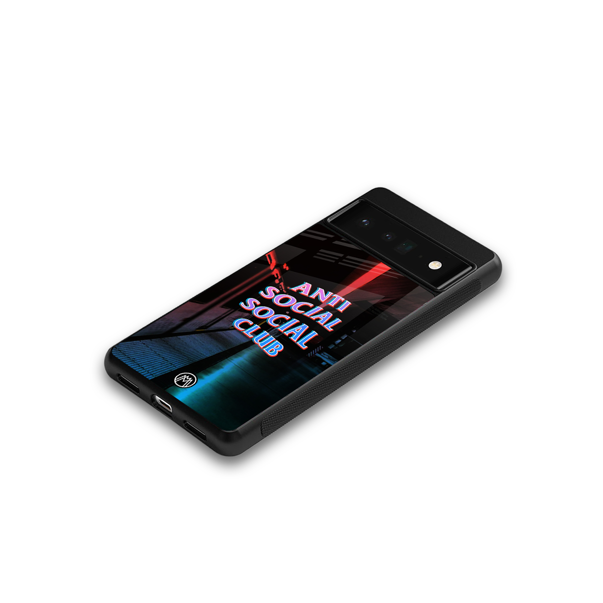 anti social social club back phone cover | glass case for google pixel 6 pro