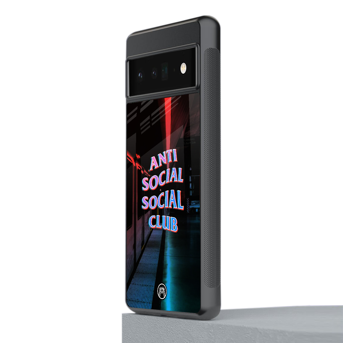 anti social social club back phone cover | glass case for google pixel 6 pro