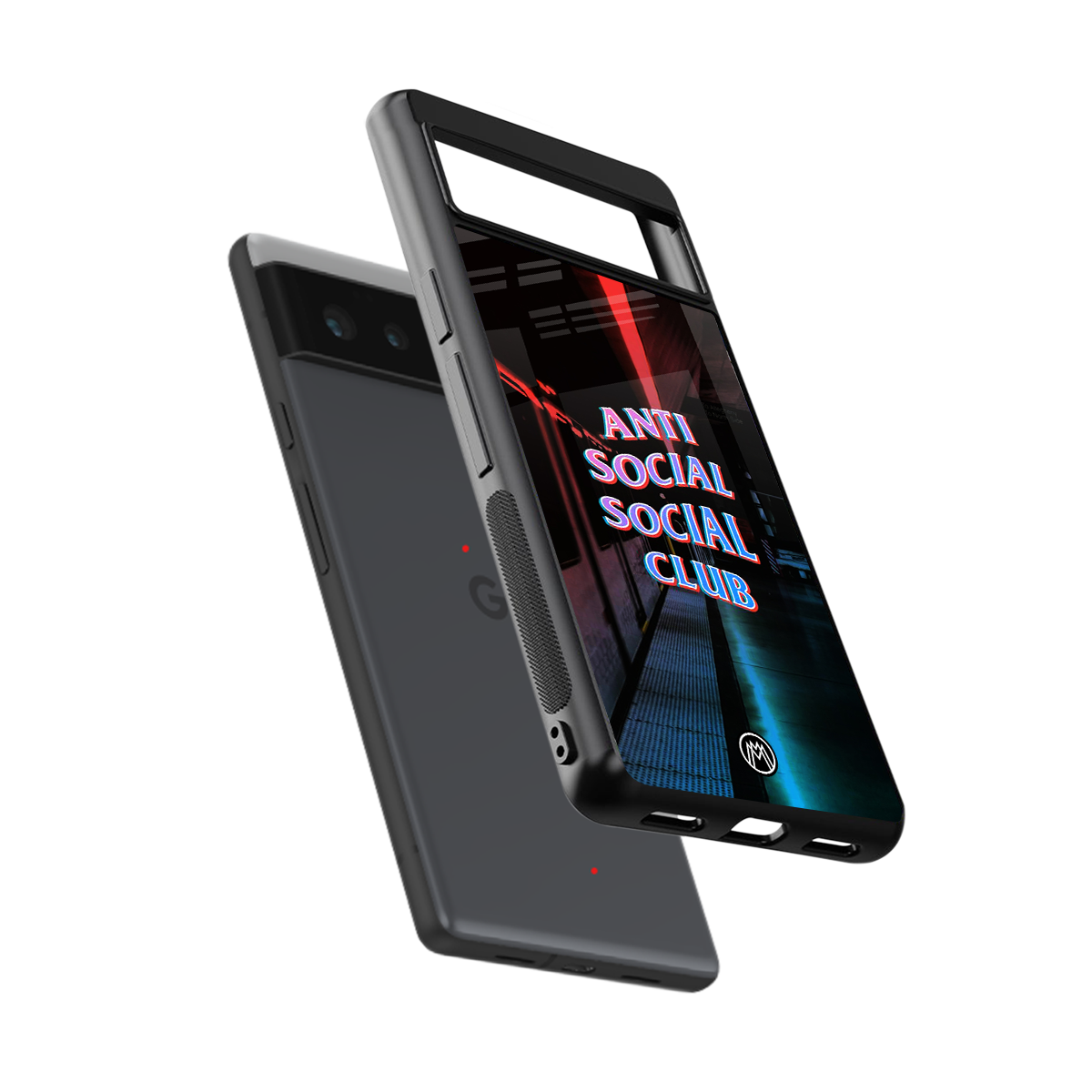 anti social social club back phone cover | glass case for Google Pixel 6A