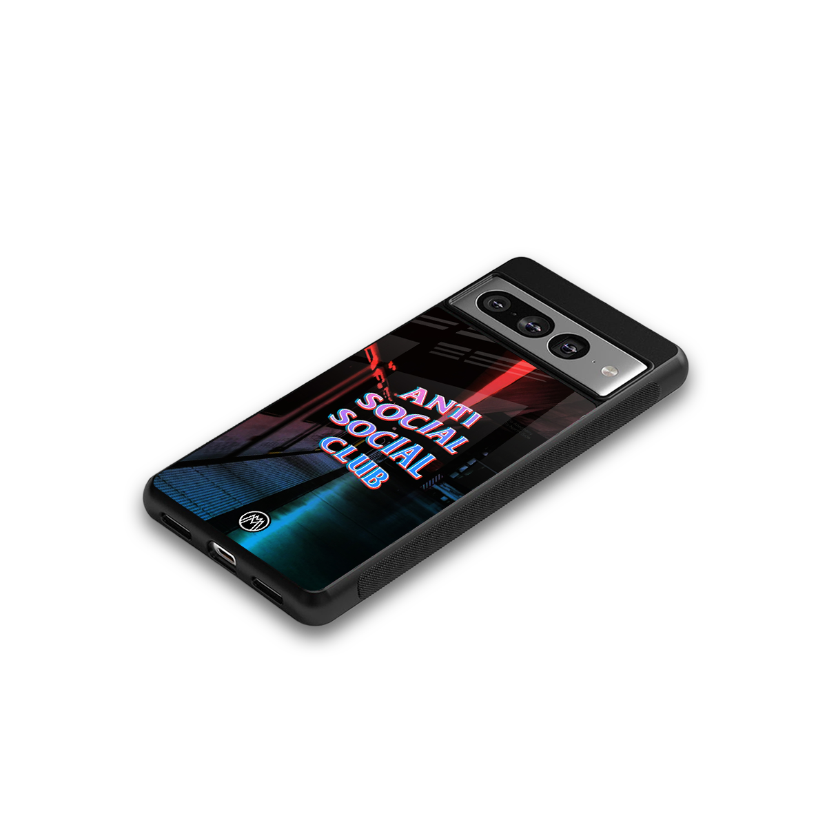 anti social social club back phone cover | glass case for google pixel 7 pro