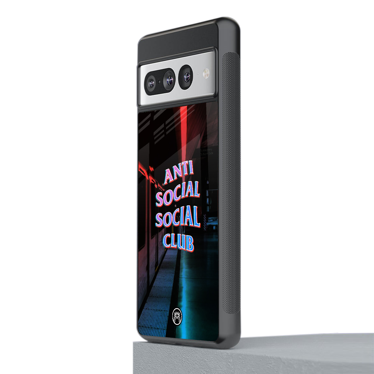anti social social club back phone cover | glass case for google pixel 7 pro