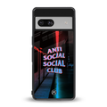 anti social social club back phone cover | glass case for Google Pixel 7