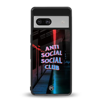 anti social social club back phone cover | glass case for Google Pixel 7