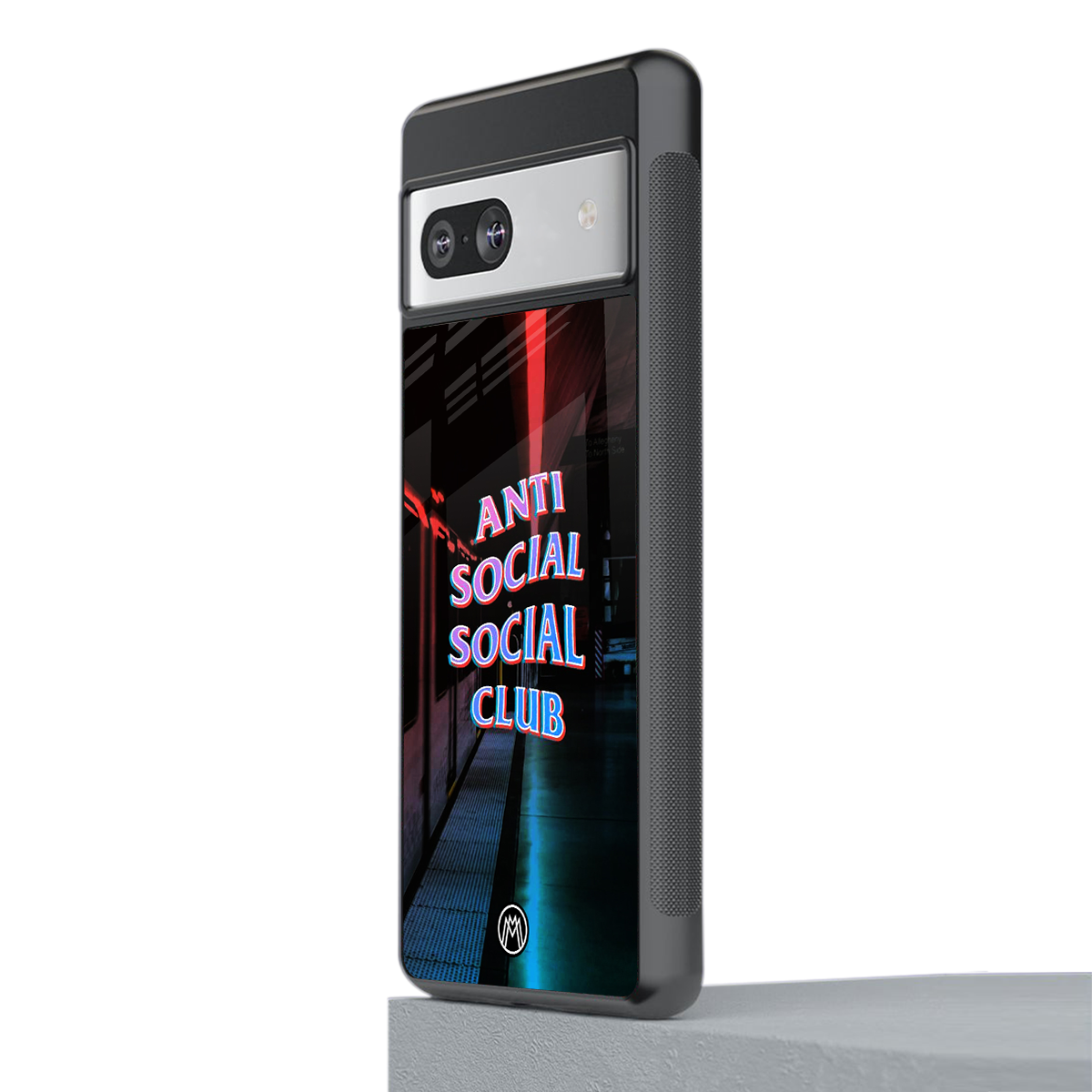anti social social club back phone cover | glass case for Google Pixel 7