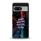 anti social social club back phone cover | glass case for Google Pixel 8