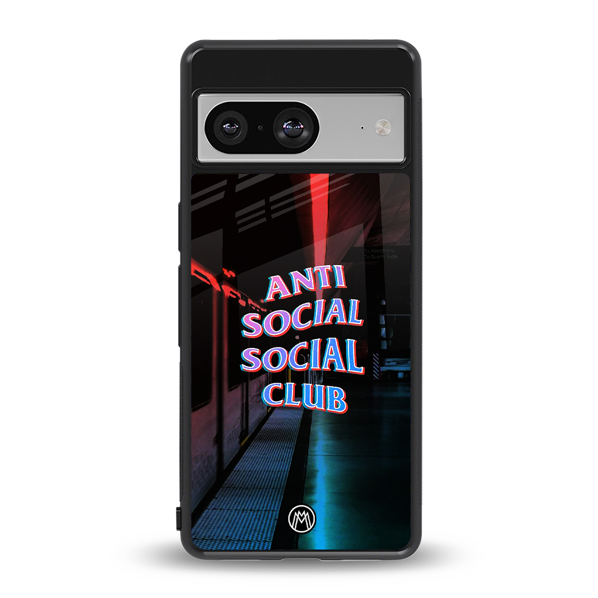 anti social social club back phone cover | glass case for Google Pixel 8