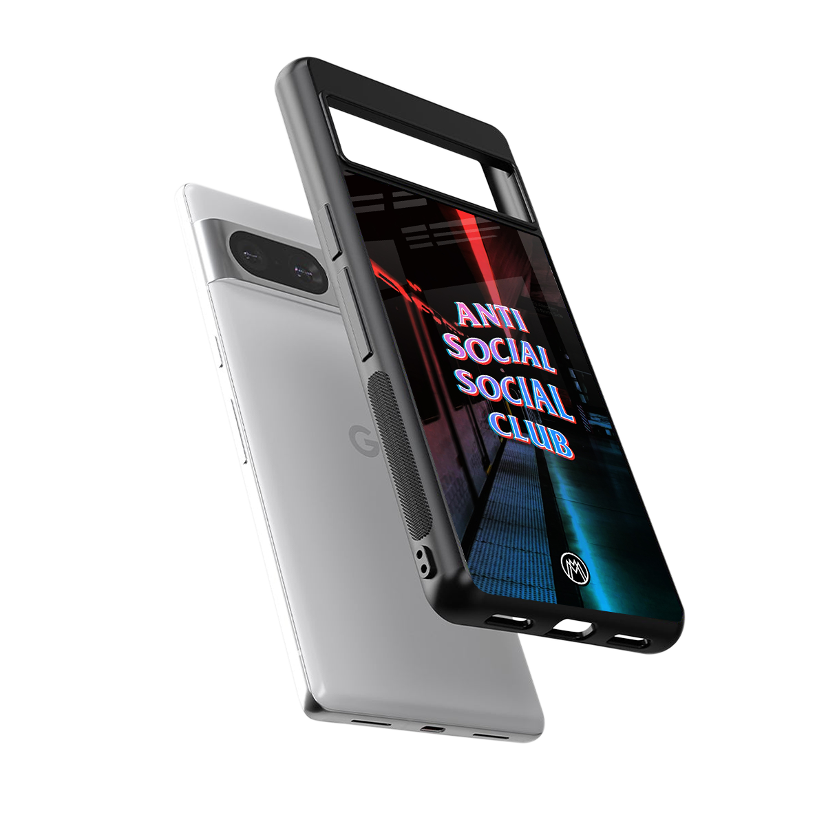 anti social social club back phone cover | glass case for Google Pixel 8