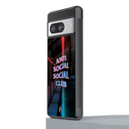 anti social social club back phone cover | glass case for Google Pixel 8