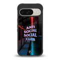 anti social social club back phone cover | glass case for google pixel 9