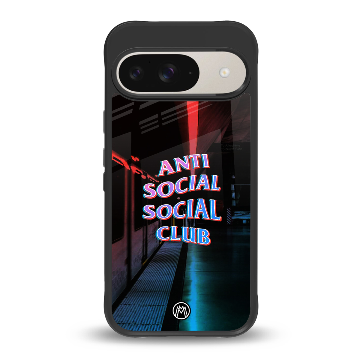 anti social social club back phone cover | glass case for google pixel 9