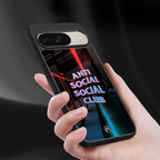 anti social social club back phone cover | glass case for google pixel 9