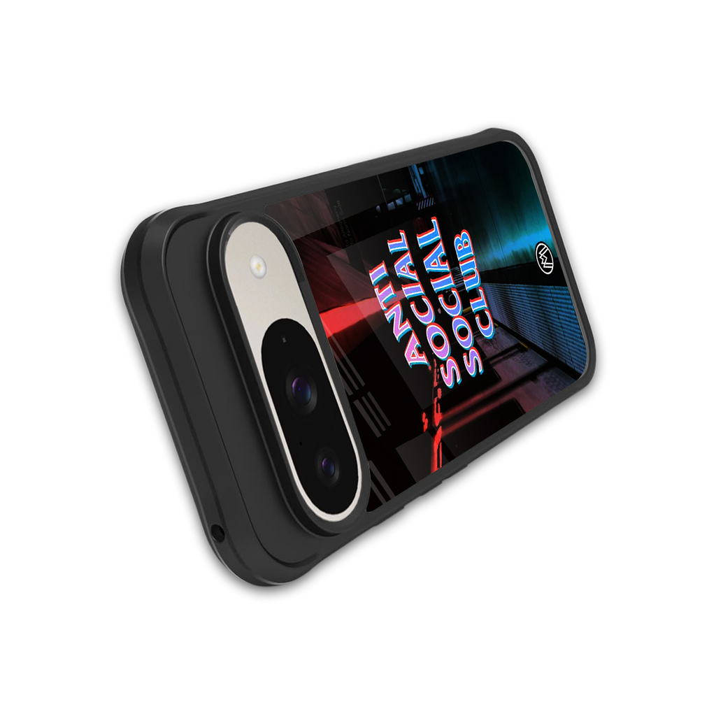 anti social social club back phone cover | glass case for google pixel 9