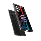 anti social social club back phone cover | glass case for samsung galaxy s24 ultra