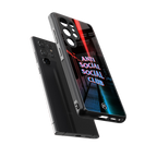 anti social social club back phone cover | glass case for samsung galaxy s25 ultra