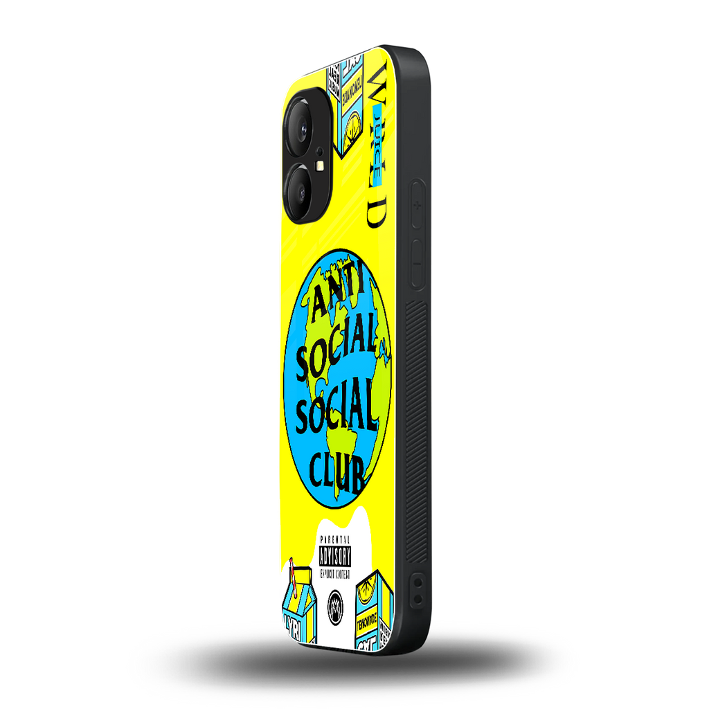 anti social social club x juice wrld back phone cover | glass case for nothing phone 1