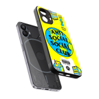anti social social club x juice wrld back phone cover | glass case for nothing phone 2