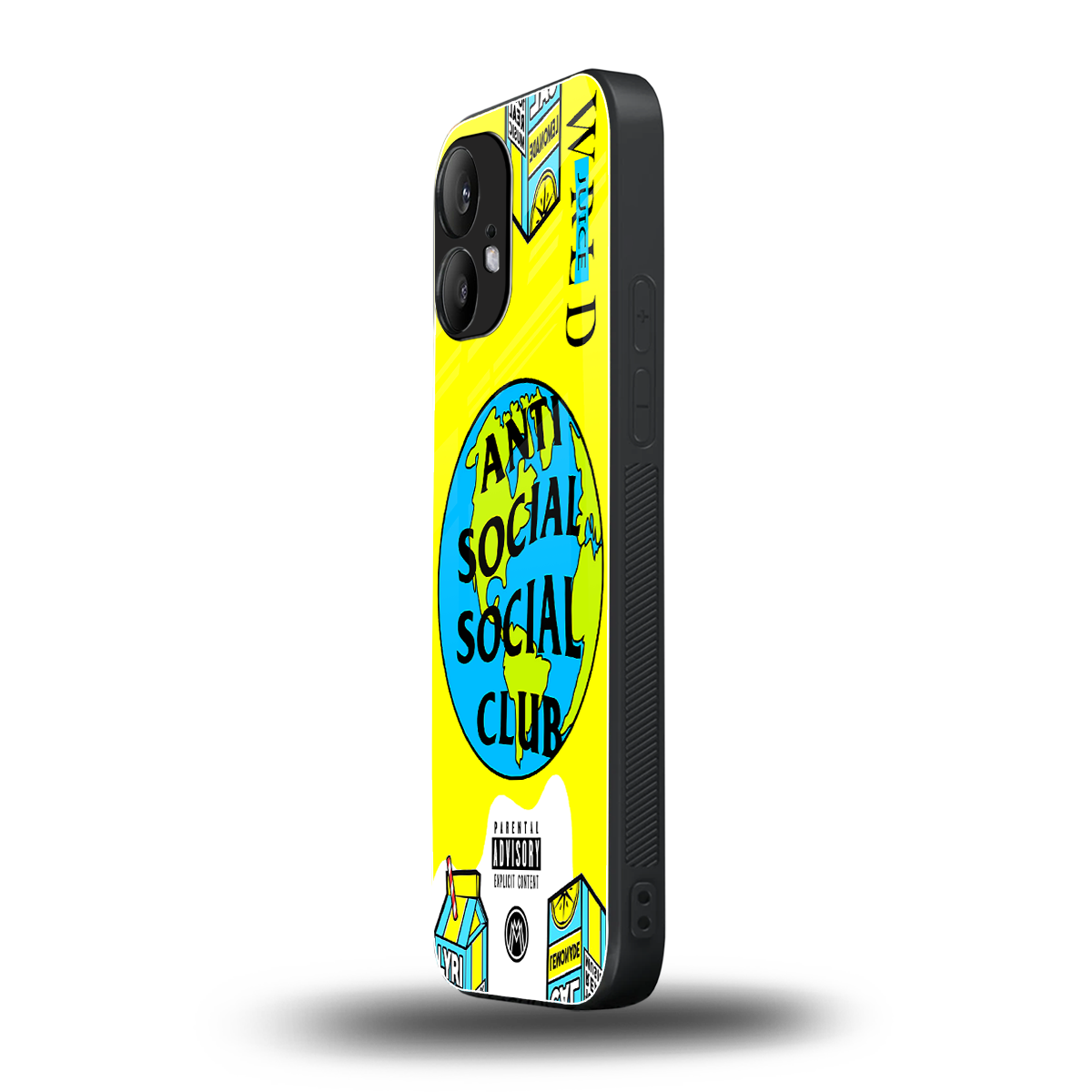 anti social social club x juice wrld back phone cover | glass case for nothing phone 2
