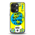 anti social social club x juice wrld back phone cover | glass case for oneplus nord 3