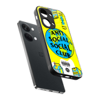 anti social social club x juice wrld back phone cover | glass case for oneplus nord 3
