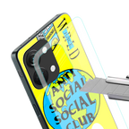 anti social social club x juice wrld back phone cover | glass case for oneplus nord 3
