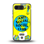 anti social social club x juice wrld back phone cover | glass case for oneplus nord 4