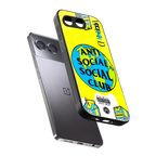 anti social social club x juice wrld back phone cover | glass case for oneplus nord 4