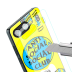 anti social social club x juice wrld back phone cover | glass case for oneplus nord 4