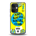 anti social social club x juice wrld back phone cover | glass case for oneplus nord ce 3