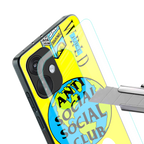 anti social social club x juice wrld back phone cover | glass case for oneplus nord ce 3