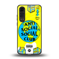anti social social club x juice wrld back phone cover | glass case for oneplus nord ce 4 lite