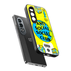 anti social social club x juice wrld back phone cover | glass case for oneplus nord ce 4