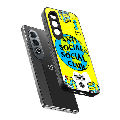 anti social social club x juice wrld back phone cover | glass case for oneplus nord ce 4