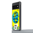 anti social social club x juice wrld back phone cover | glass case for google pixel 6 pro