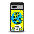 anti social social club x juice wrld back phone cover | glass case for Google Pixel 7