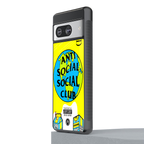 anti social social club x juice wrld back phone cover | glass case for Google Pixel 8