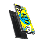 anti social social club x juice wrld back phone cover | glass case for samsung galaxy s24 ultra