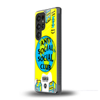 anti social social club x juice wrld back phone cover | glass case for samsung galaxy s25 ultra