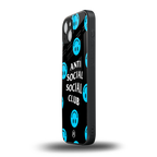 anti social social club x smileys back phone cover | glass case for iphone 13