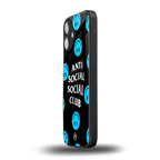 anti social social club x smileys back phone cover | glass case for iphone 16