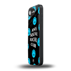 anti social social club x smileys back phone cover | glass case for iphone 16e