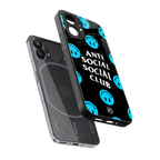 anti social social club x smileys back phone cover | glass case for nothing phone 1