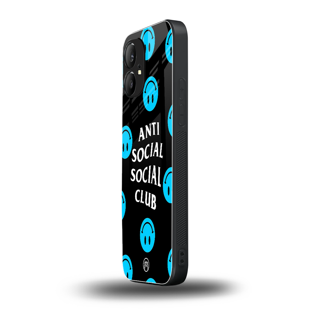 anti social social club x smileys back phone cover | glass case for nothing phone 1