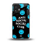 anti social social club x smileys back phone cover | glass case for nothing phone 2