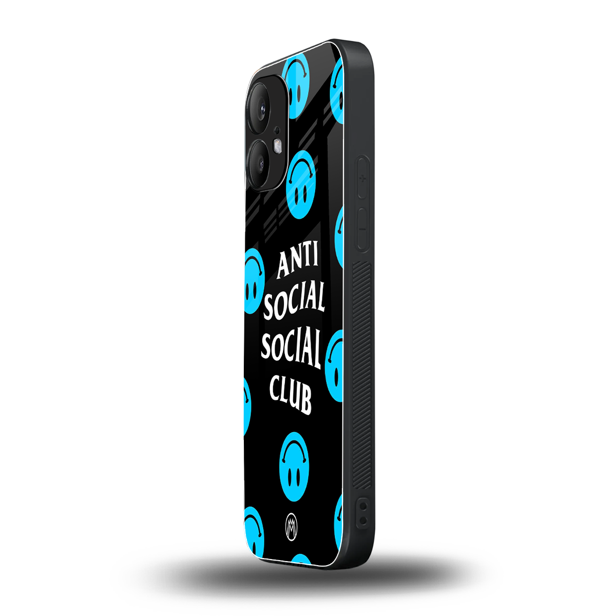 anti social social club x smileys back phone cover | glass case for nothing phone 2