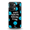 anti social social club x smileys back phone cover | glass case for oneplus nord 3
