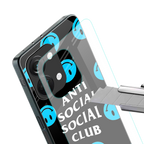 anti social social club x smileys back phone cover | glass case for oneplus nord 3