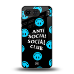 anti social social club x smileys back phone cover | glass case for oneplus nord 4