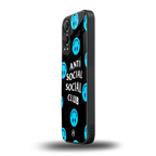 anti social social club x smileys back phone cover | glass case for oneplus nord ce 4 lite