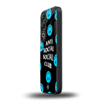 anti social social club x smileys back phone cover | glass case for oneplus nord ce 4