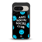 anti social social club x smileys back phone cover | glass case for google pixel 9